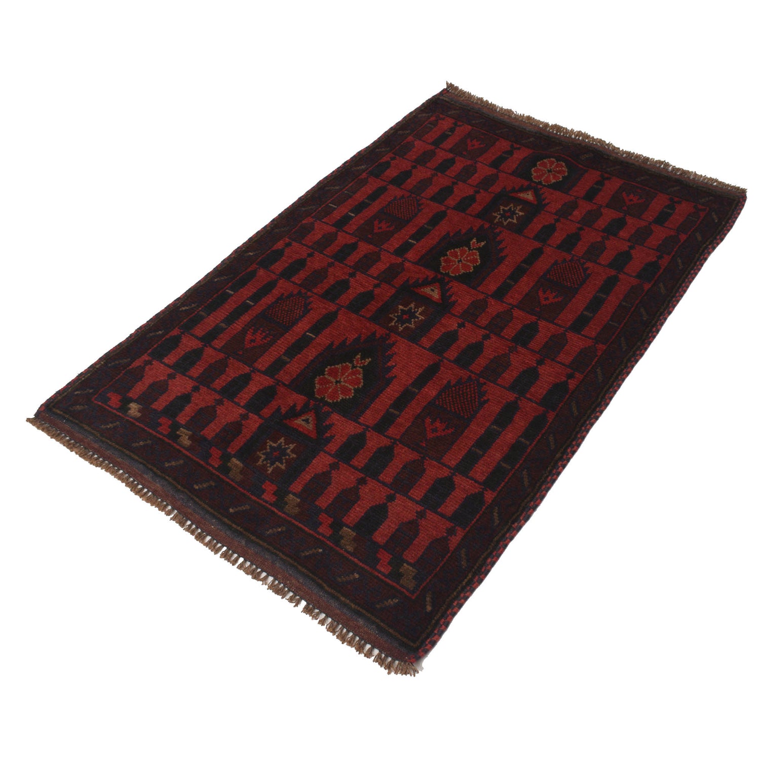Muslim Prayer Rug 3' 0" x 4' 6" ft / 91 x 136 cm - B18902