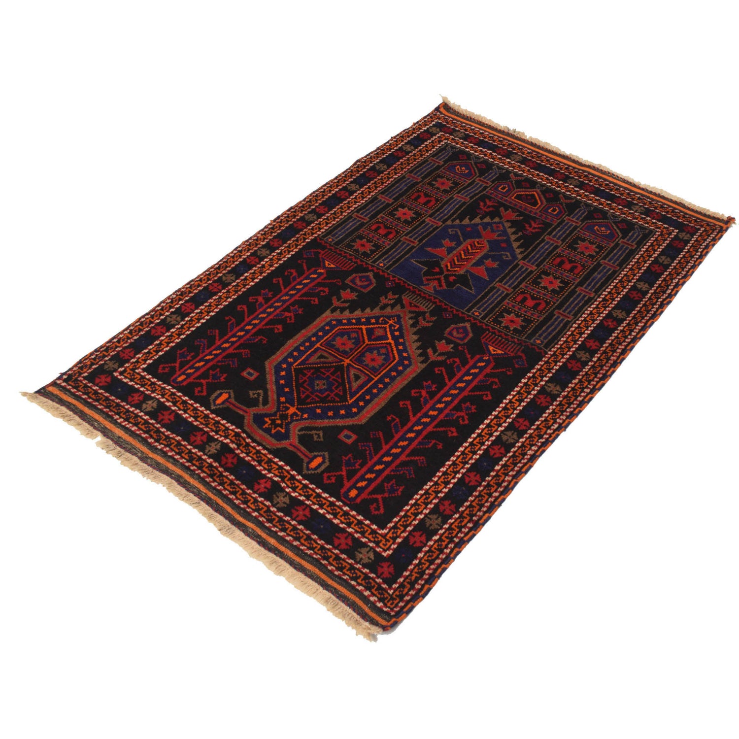 Muslim Prayer Rug 3' 0" x 4' 5" ft / 92 x 135 cm - B18929