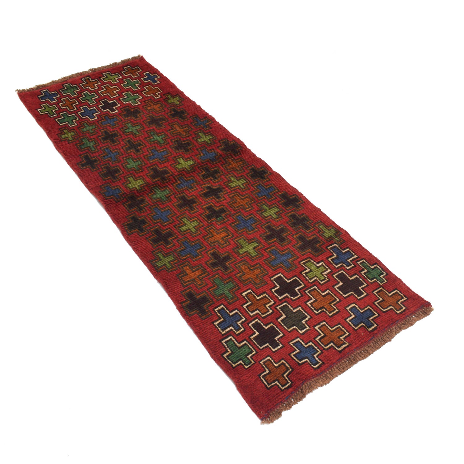 Authentic Tribal Baluchi Runner 2' 2" x 6' 2" ft / 66 x 187 cm - No. B19276