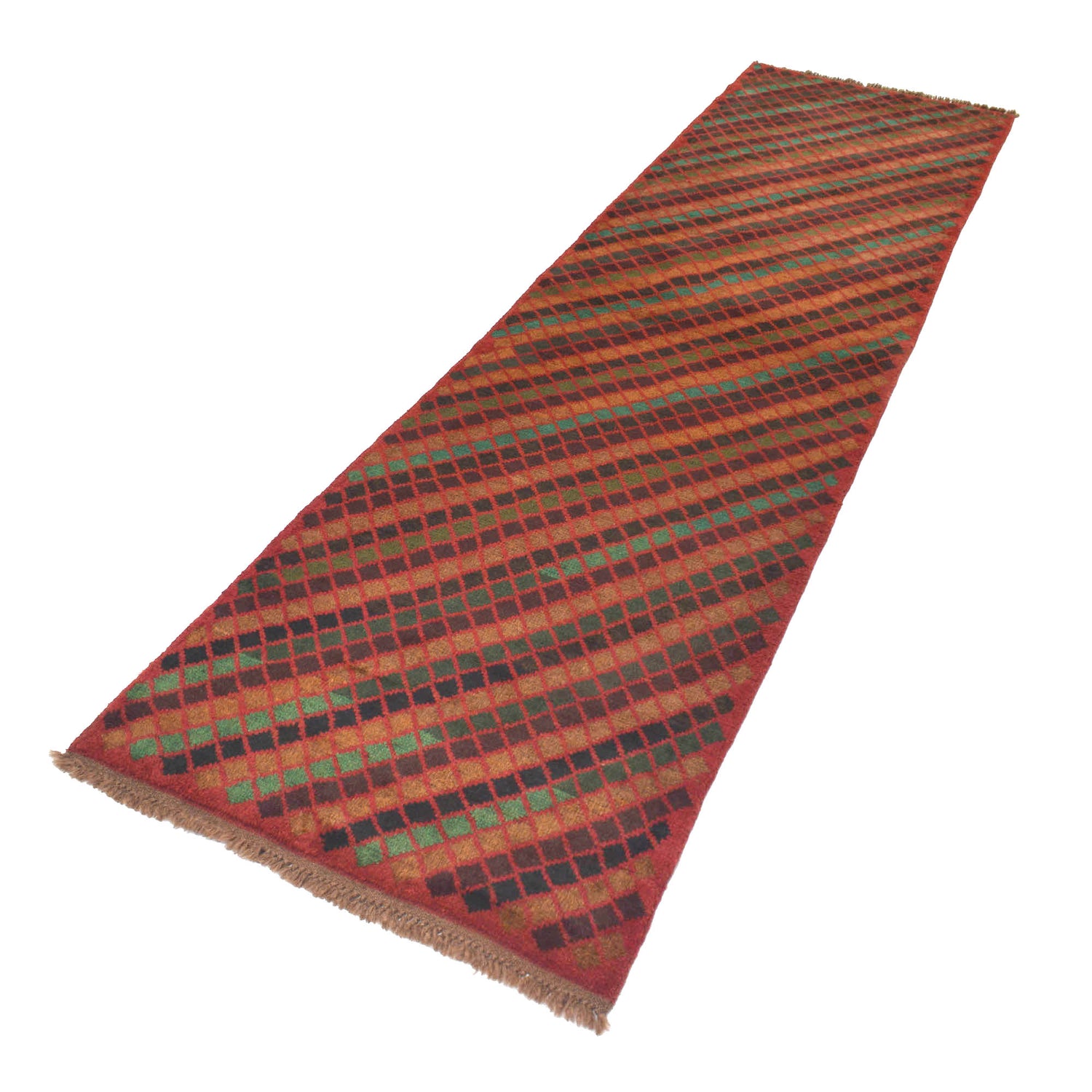 Hand-Knotted Baluchi Runner Rug 2' 7" x 9' 8" ft / 78 x 295 cm - No. B19289