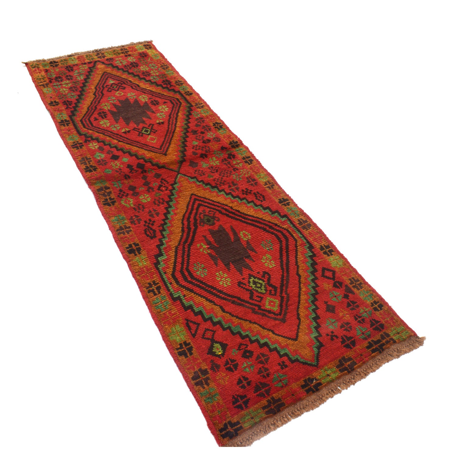 Authentic Tribal Baluchi Runner 2' 1" x 6' 7" ft / 63 x 201 cm - No. B19293