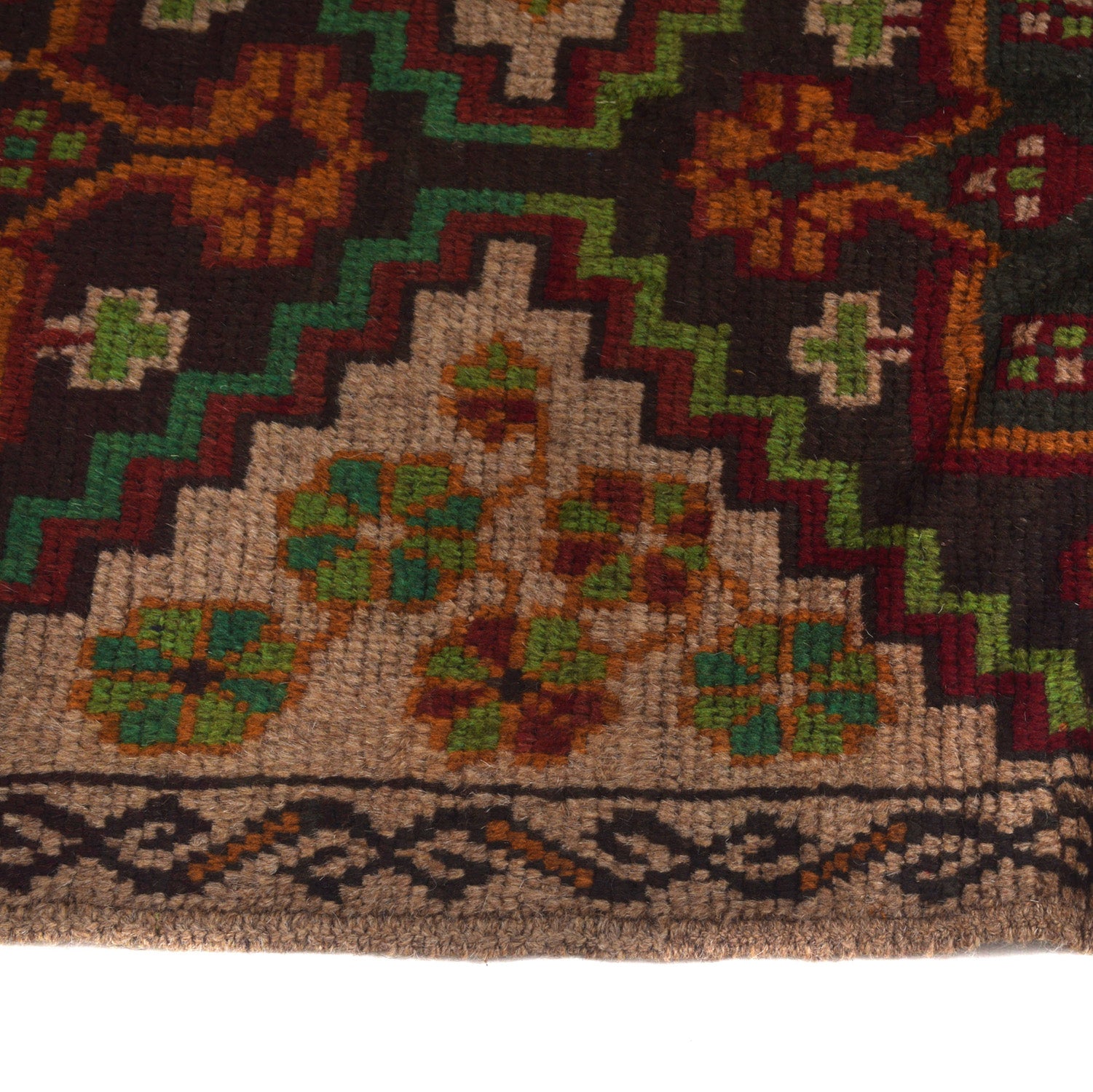 Traditional Handwoven Baluch Runner 2' 4" x 6' 10" ft / 72 x 209 cm - No. B19295