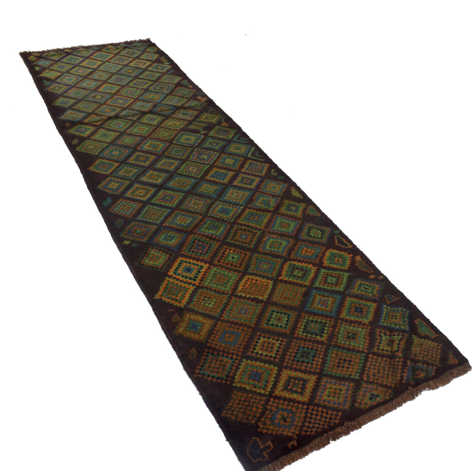 Hand-Knotted Baluchi Runner Rug 2' 9" x 9' 9" ft / 84 x 298 cm - No. B19298