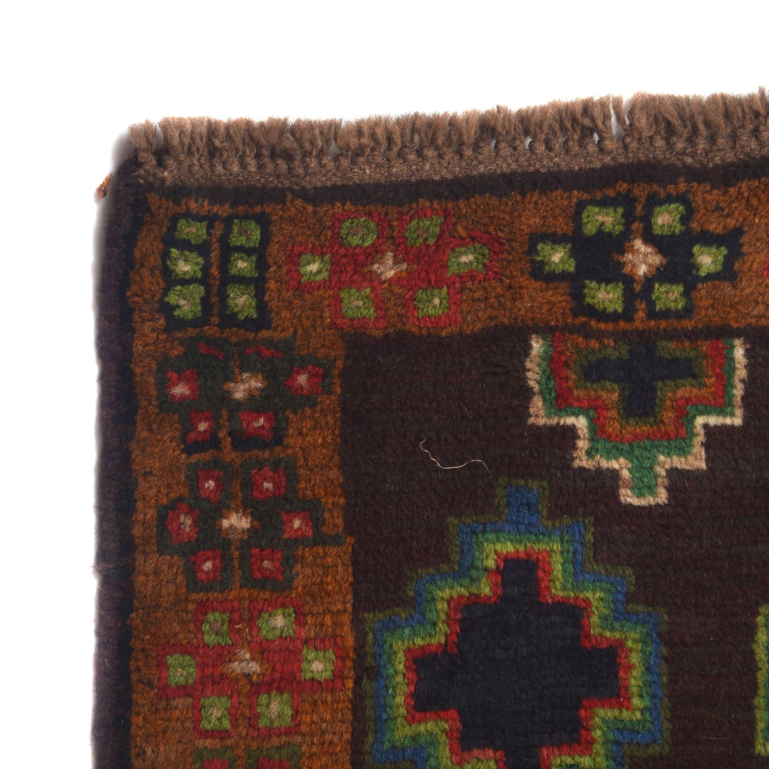 Hand-Knotted Baluchi Runner Rug 2' 7" x 9' 11" ft / 80 x 302 cm - No. B19303