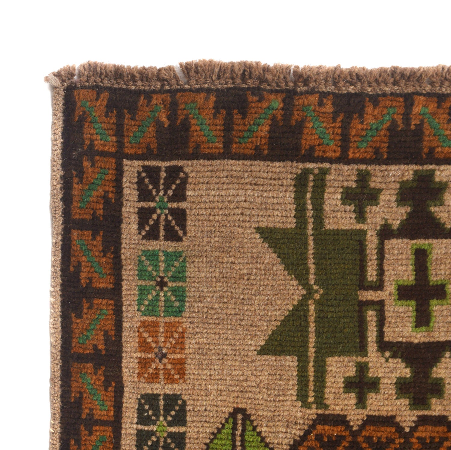 Hand-Knotted Baluchi Runner Rug 2' 8" x 9' 6" ft / 81 x 290 cm - No. B19304