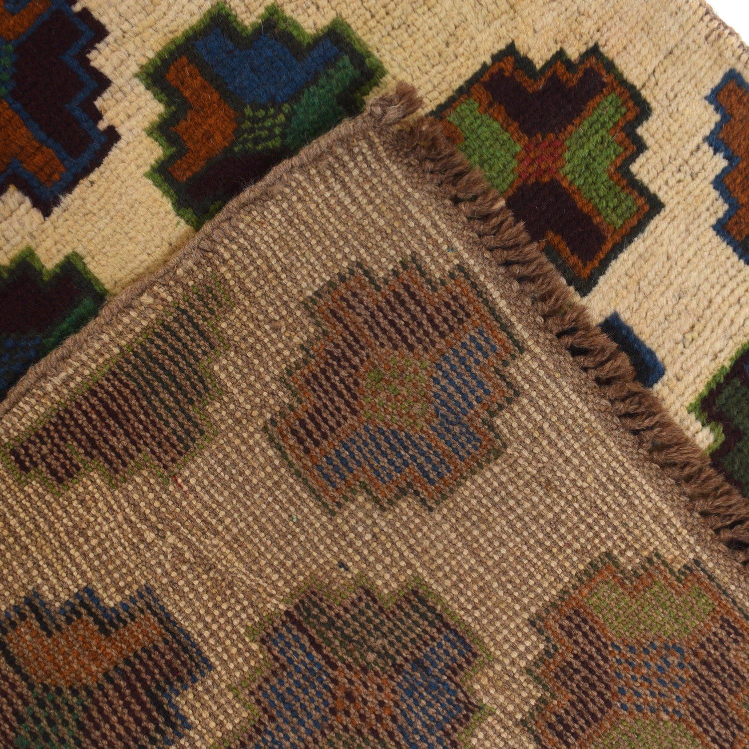 Hand-Knotted Baluchi Runner Rug 2' 7" x 9' 11" ft / 80 x 301 cm - No. B19309