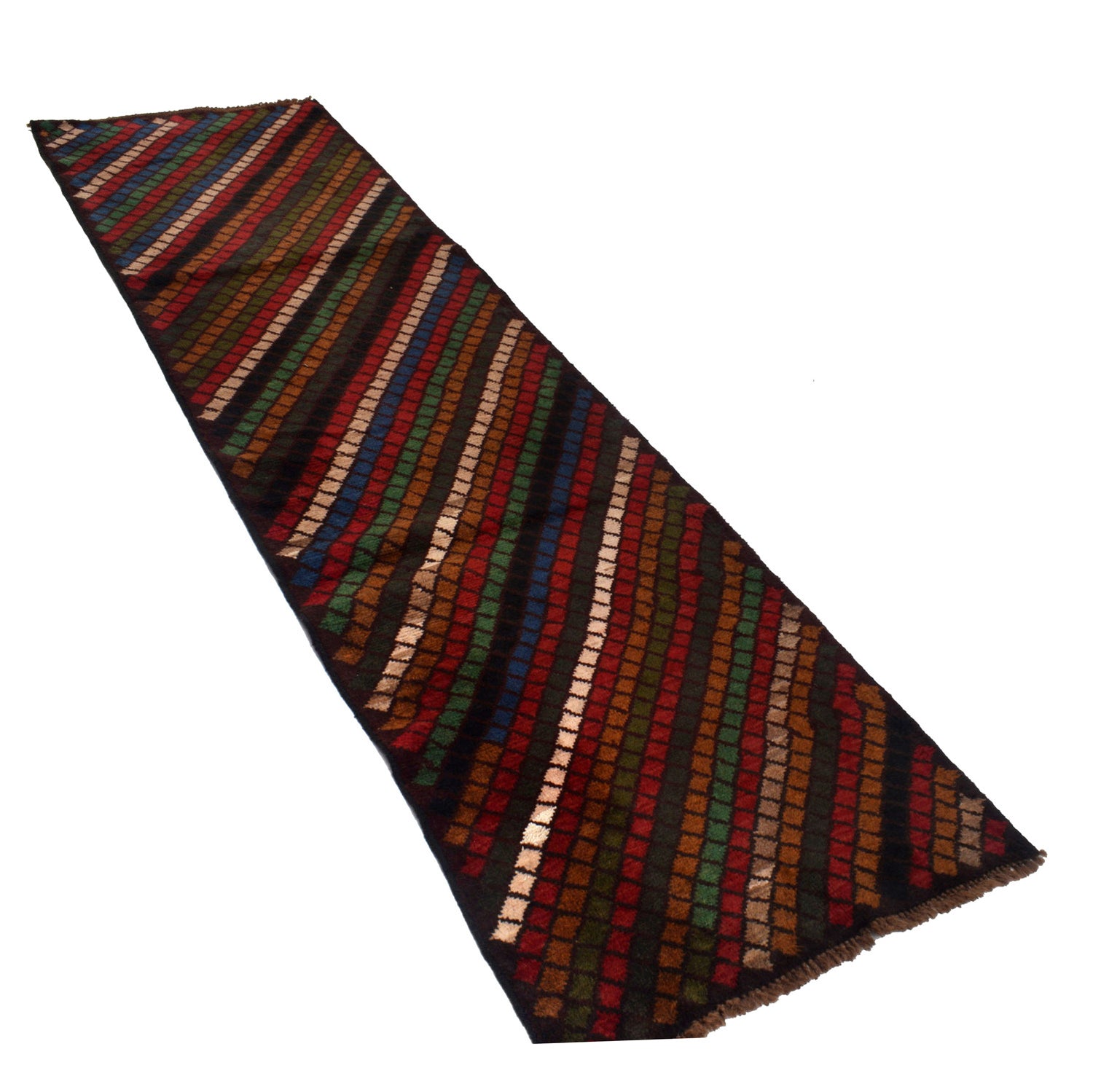 Hand-Knotted Baluchi Runner Rug 2' 9" x 9' 11" ft / 83 x 301 cm - No. B19311