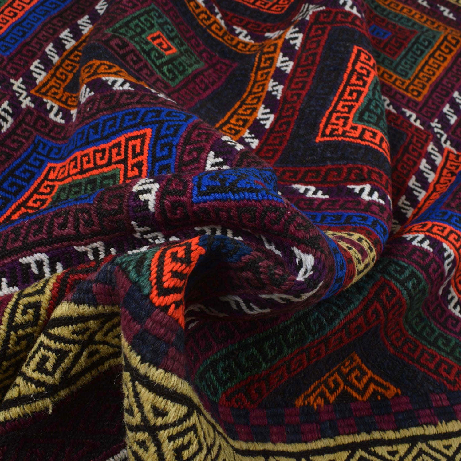 Handmade Flatweave Kilim 5' 7" x 9' 3" ft / 171 x 282 cm - No. B19313