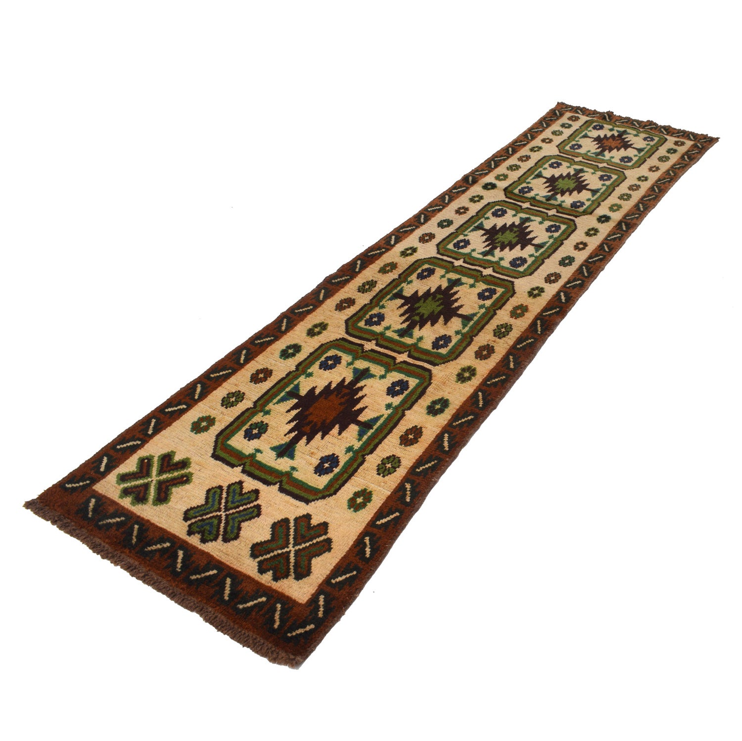 Baluchi Long Runner Rug 2' 5" x 9' 6" ft / 74 x 290 cm - No. B19436