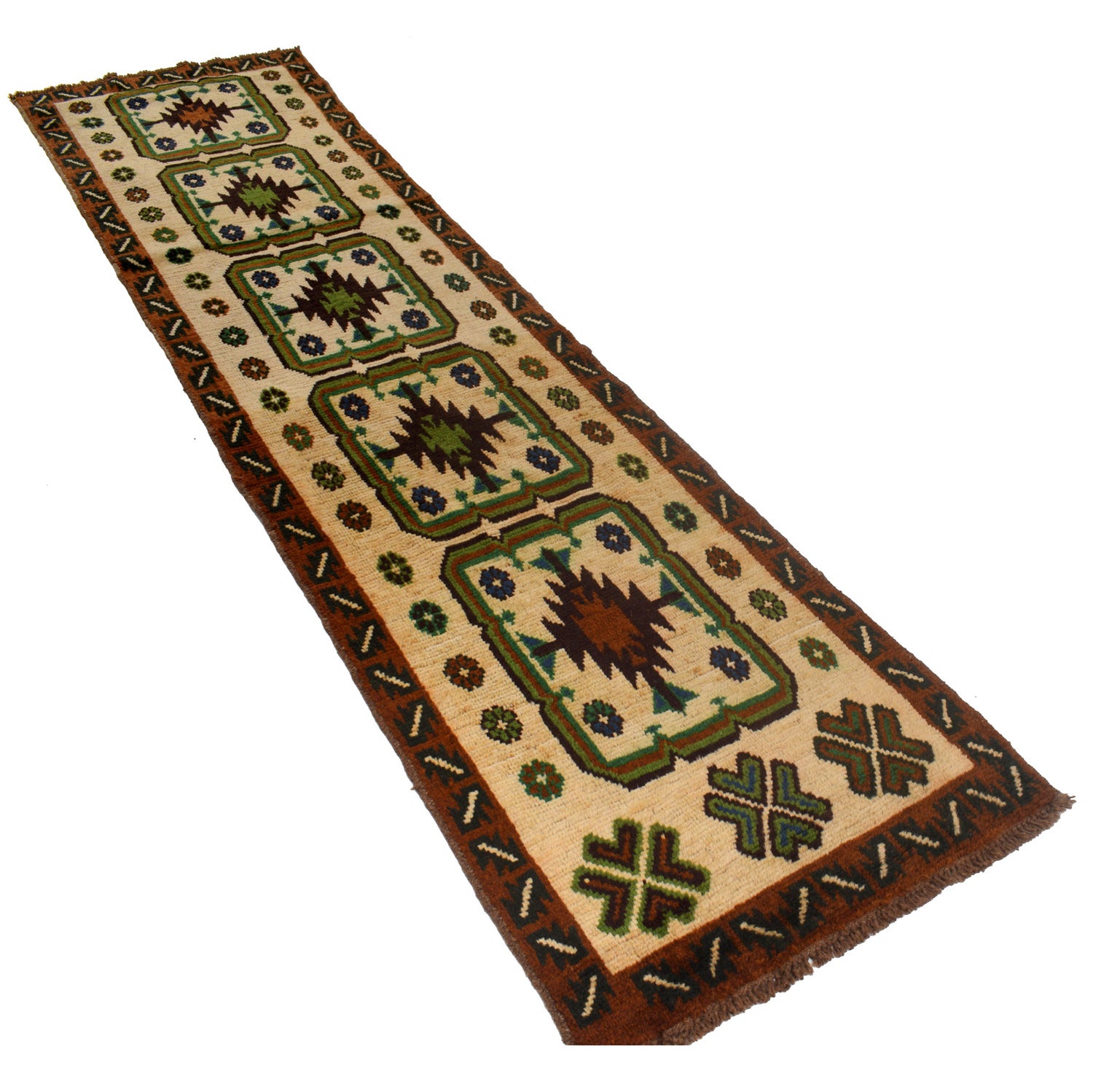 Baluchi Long Runner Rug 2' 5" x 9' 6" ft / 74 x 290 cm - No. B19436