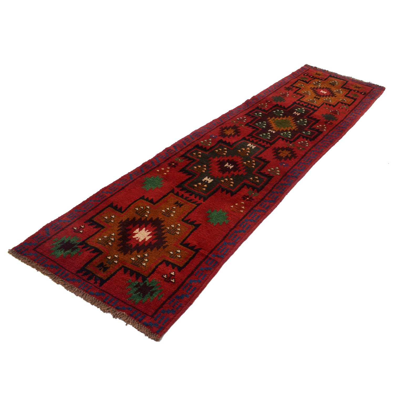 Baluchi Long Runner Rug 2' 6" x 9' 8" ft / 76 x 294 cm - No. B19437
