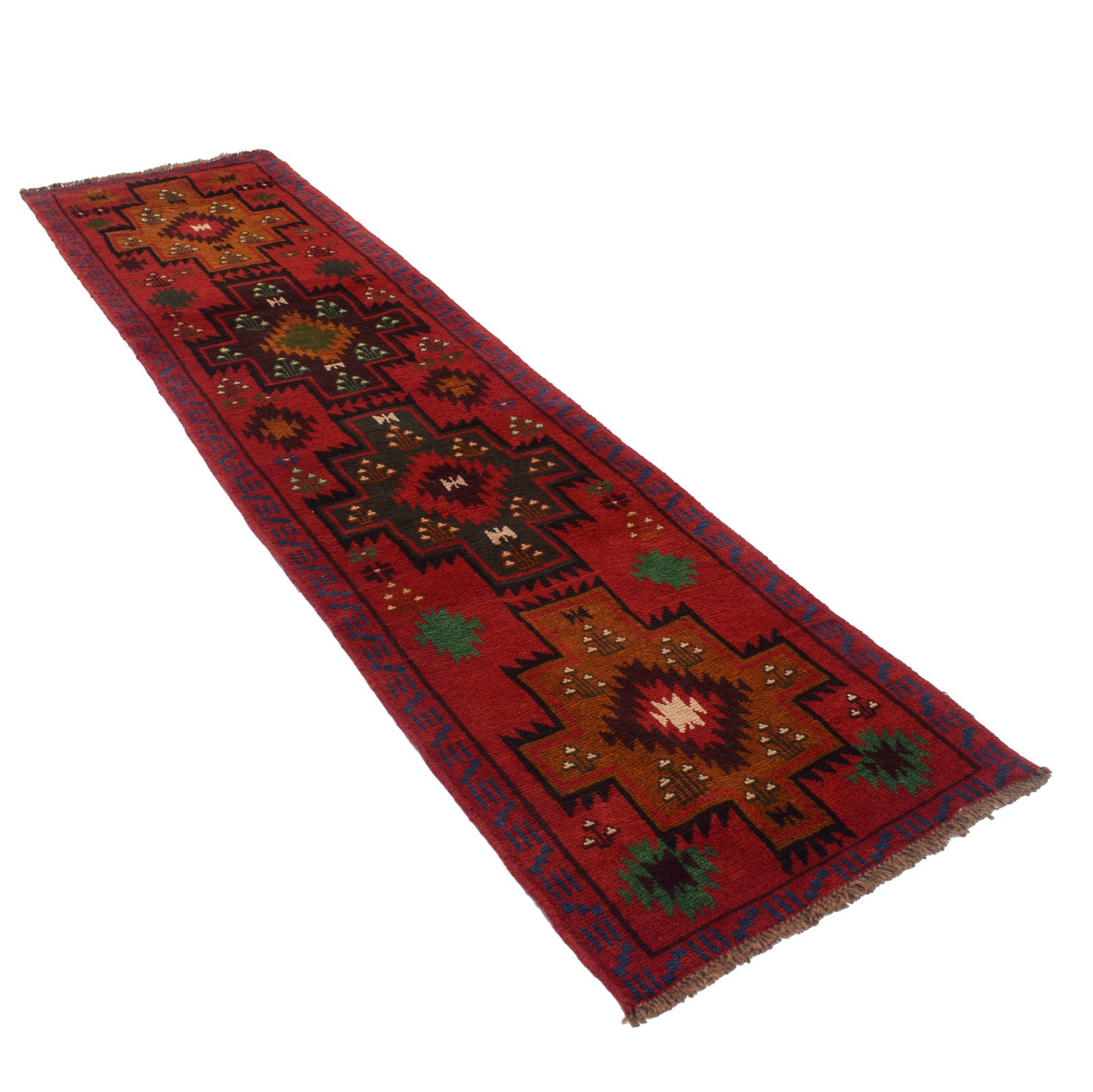 Baluchi Long Runner Rug 2' 6" x 9' 8" ft / 76 x 294 cm - No. B19437