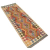 Handmade Vegetable Kilim Runner 2' 1" x 6' 0" ft / 63 x183 cm - No. B19502