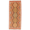 Hand Knotted Afghan Style Kilim Runner 2' 2" x 5' 0" ft / 65 x152 cm - No. B19538