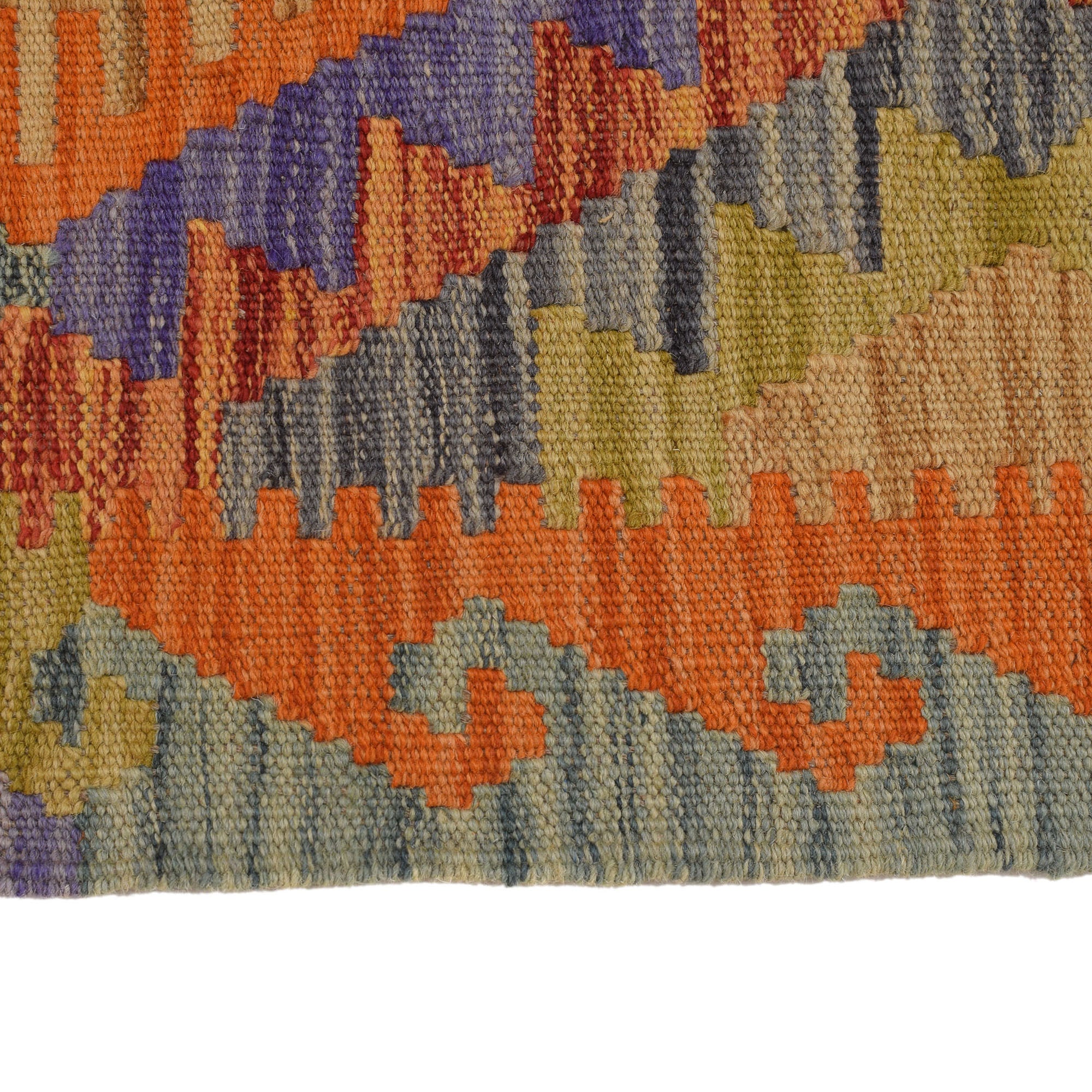 Handmade Vegetable Kilim 3' 2" x 5' 1" ft / 97 x 154 cm - No. B19953