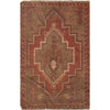 Brown Color Overdyed Area Rug 3' 0" x 4' 9" ft / 91 x 144 cm - No. B19568