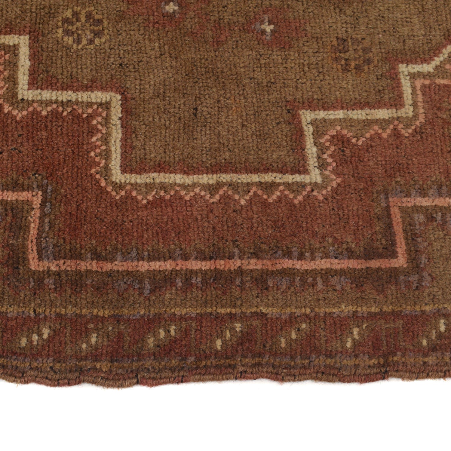 Brown Color Overdyed Area Rug 3' 0" x 4' 9" ft / 91 x 144 cm - No. B19568