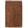 Brown Color Overdyed Area Rug 3' 0" x 4' 6" ft / 91 x 136 cm - No. B19635