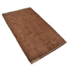 Brown Color Overdyed Area Rug 3' 0" x 4' 6" ft / 91 x 136 cm - No. B19635