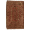 Brown Color Overdyed Area Rug 2' 11" x 4' 6" ft / 89 x 138 cm - No. B19636