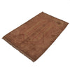 Brown Color Overdyed Area Rug 2' 11" x 4' 6" ft / 89 x 138 cm - No. B19636