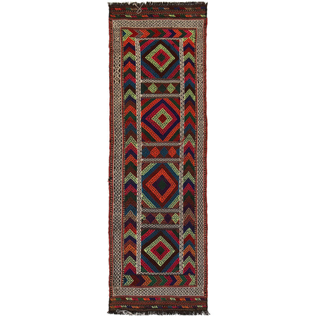 Tribal Afghan Suzani Kilim Runner 2' 0" x 6' 3" ft / 62 x 191 cm - No. B19853