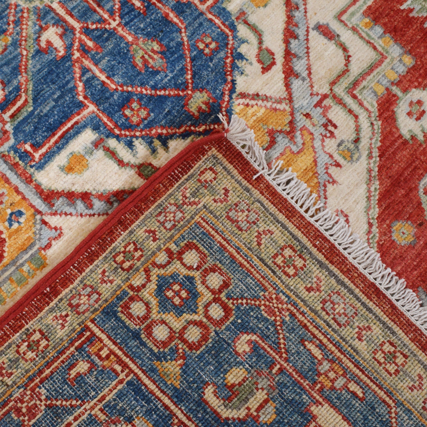 Hand Knotted Heriz Rug 5' 0" x 6' 6" ft / 153 x 199 cm - No. B19903