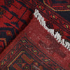 Red Afghan Area Runner Rug 2' 7" x 16' 2" ft / 78 x 494 cm - No. B19924