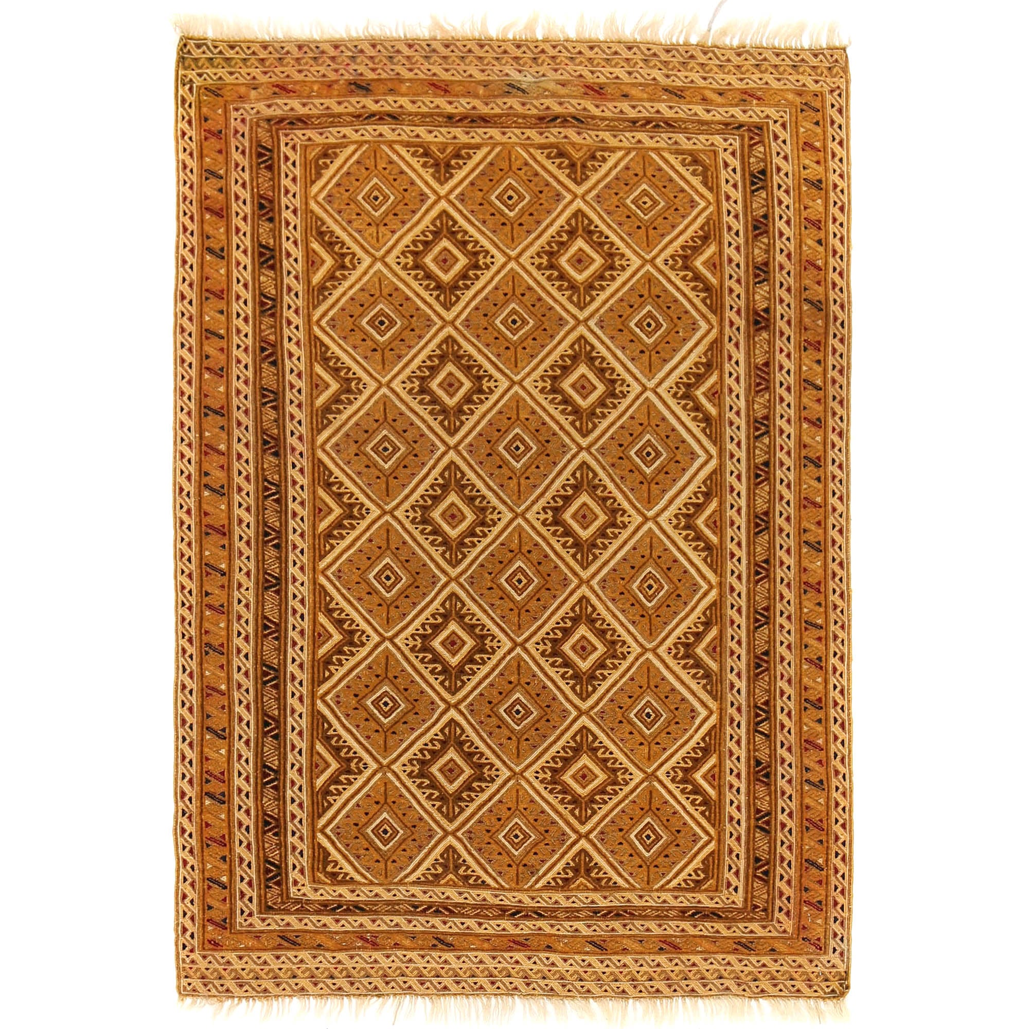Handmade Nakhunak Kilim Rug 2' 10" x 4' 3" ft / 87 x 129 cm - No. B20180