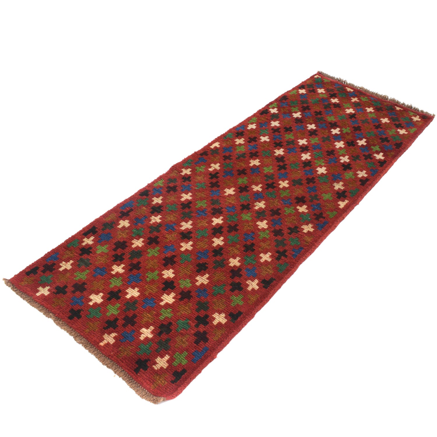 Traditional Handwoven Baluch Runner 2' 4" x 6' 5" ft / 70 x 196 cm - No. B20280