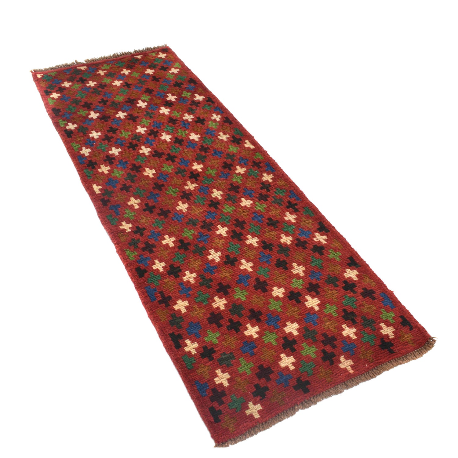 Traditional Handwoven Baluch Runner 2' 4" x 6' 5" ft / 70 x 196 cm - No. B20280
