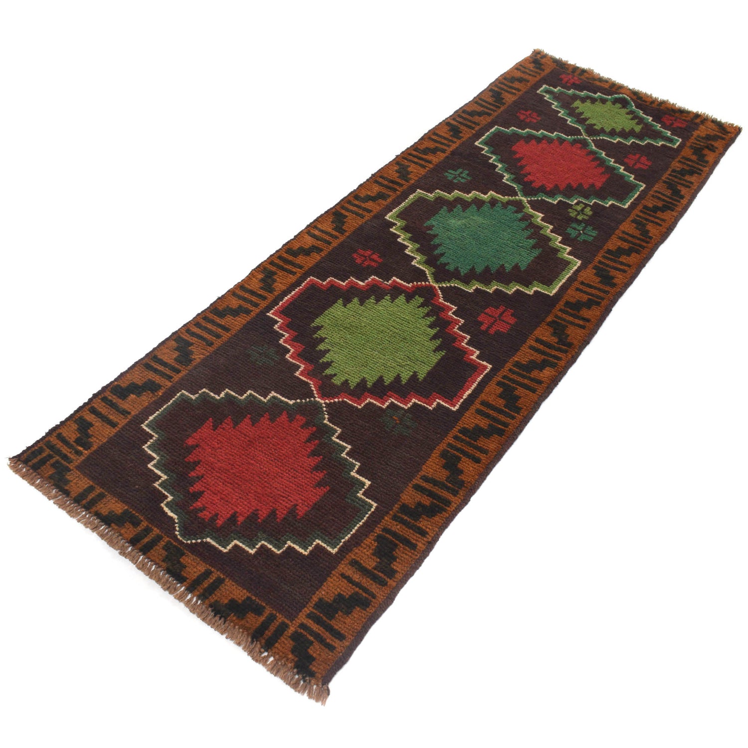 Traditional Handwoven Baluch Runner 2' 2" x 6' 7" ft / 67 x 200 cm - No. B20281