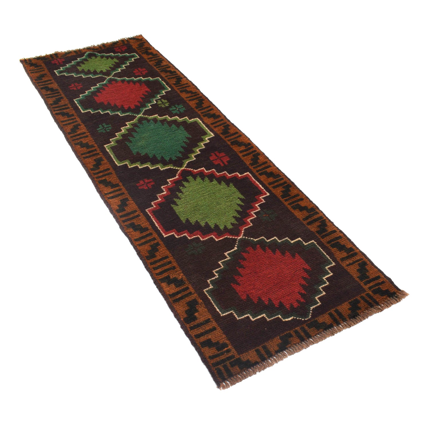 Traditional Handwoven Baluch Runner 2' 2" x 6' 7" ft / 67 x 200 cm - No. B20281
