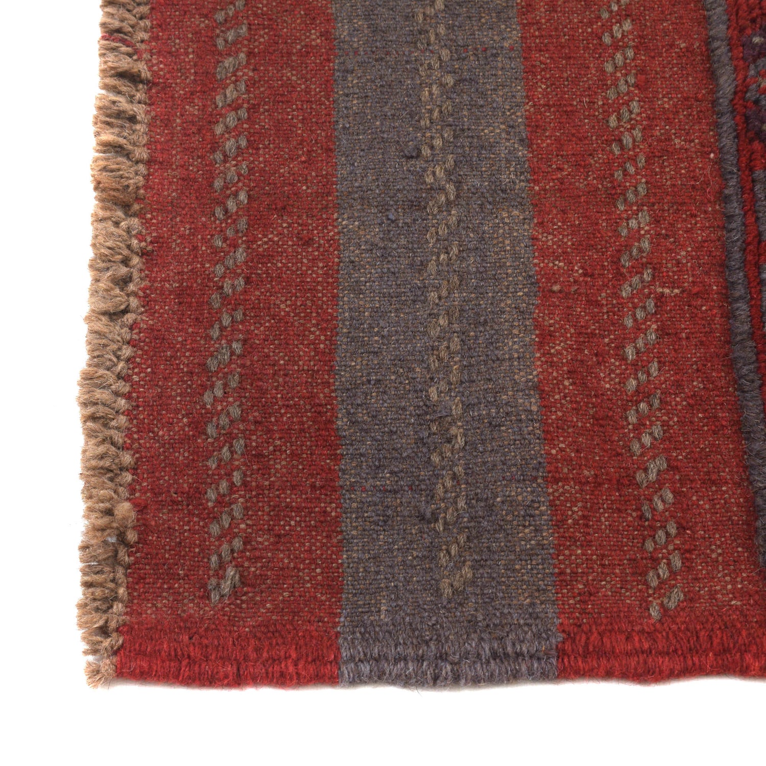Handmade Afghan Runner Rug 1' 11" x 7' 11" ft / 58 x 240 cm - No. B20341