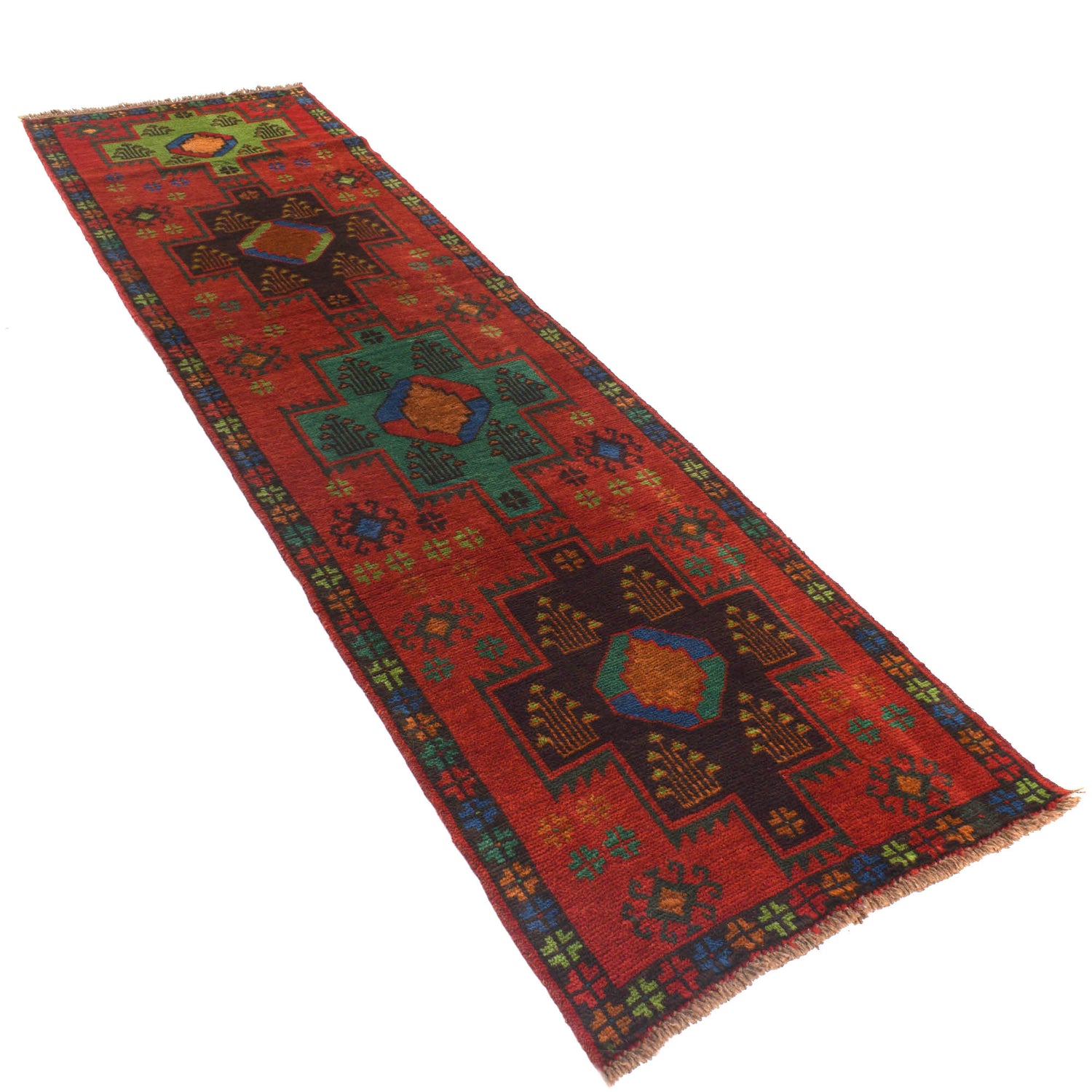 Baluchi Long Runner Rug 2' 7" x 9' 3" ft / 78 x 281 cm - No. B20344