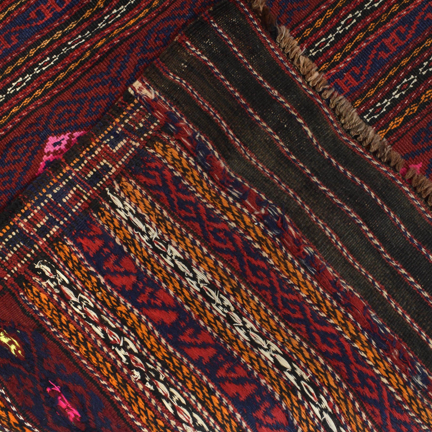 Traditional Flat Weave Kilim 4' 8" x 6' 7" ft / 143 x 200 cm - No. B20383