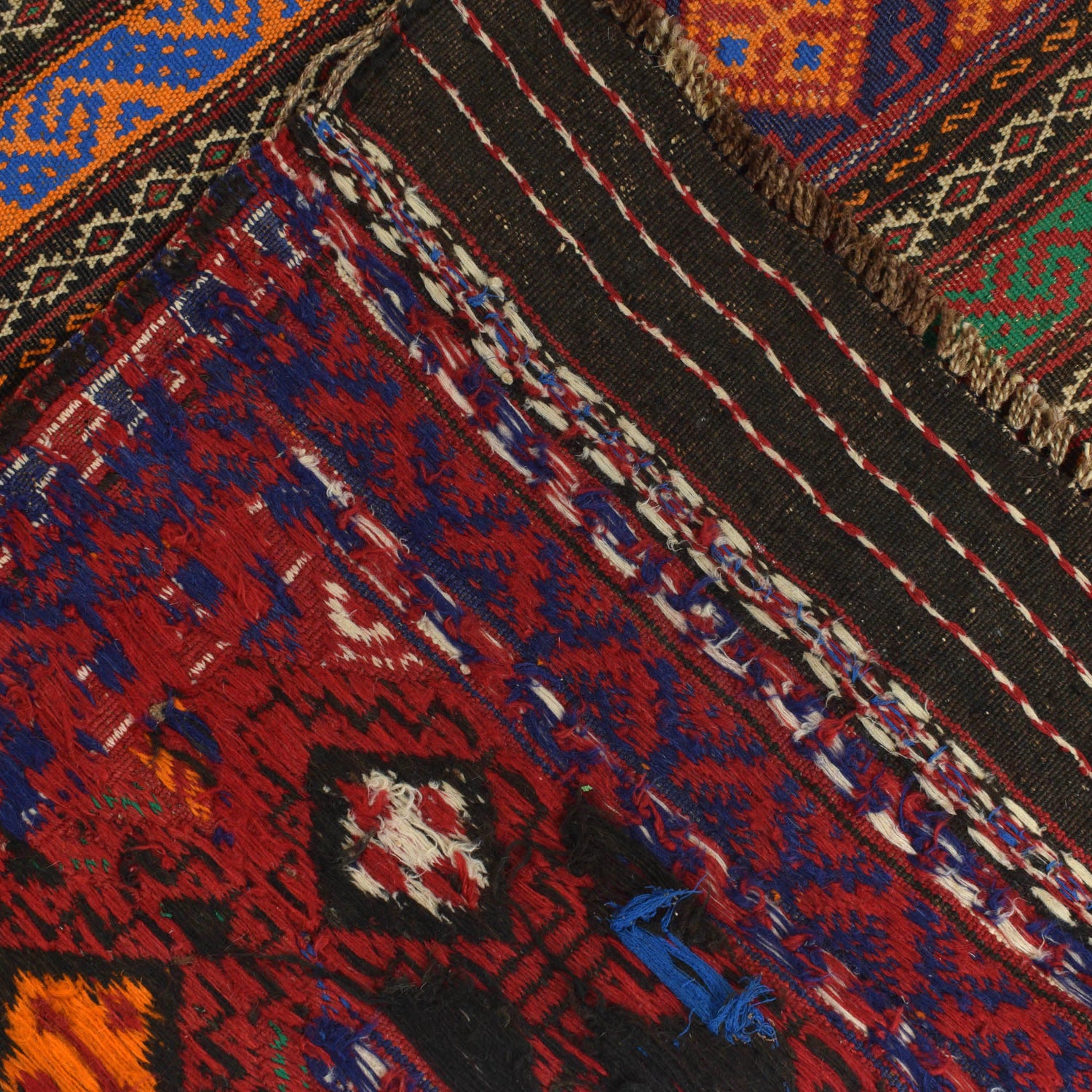 Hand Knotted Laghari Kilim 4' 9" x 6' 4" ft / 145 x 193 cm - No. B20384