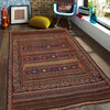 Traditional Flat Weave Kilim 4' 0" x 6' 5" ft / 122 x 196 cm - No. B20386