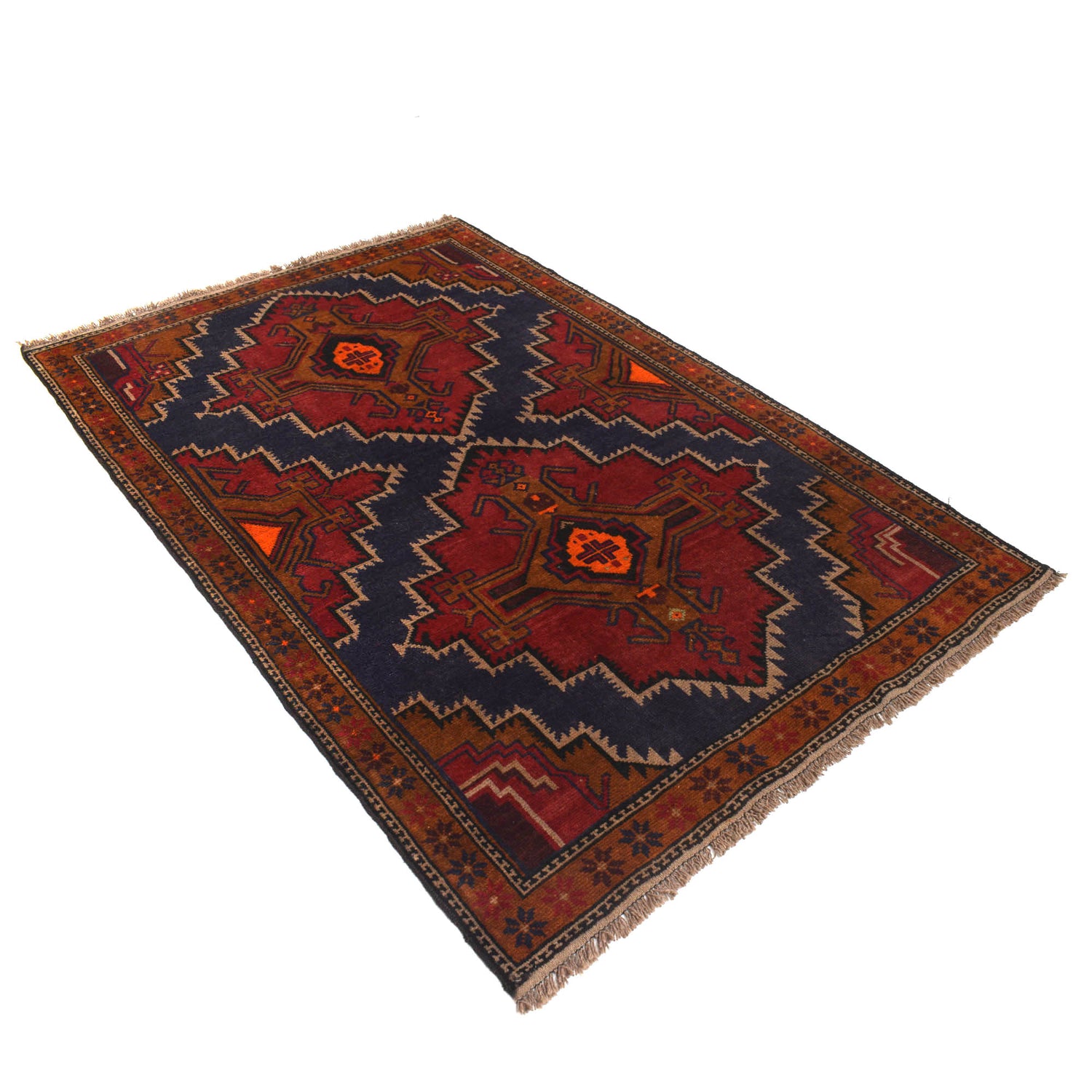 Multi Color Baluchi Rug 4' 6" x 6' 9" ft / 137 x 206 cm - No. B20400