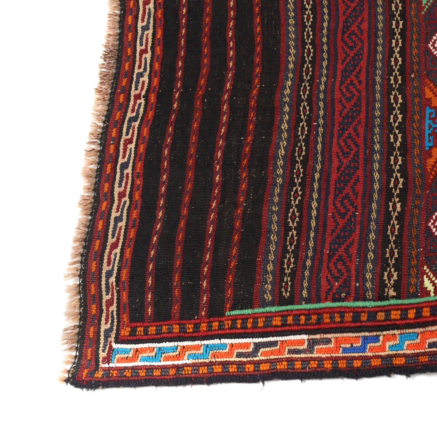 Afghan Laghari Kilim 4' 5" x 6' 8" ft / 135 x 202 cm - No. B20412
