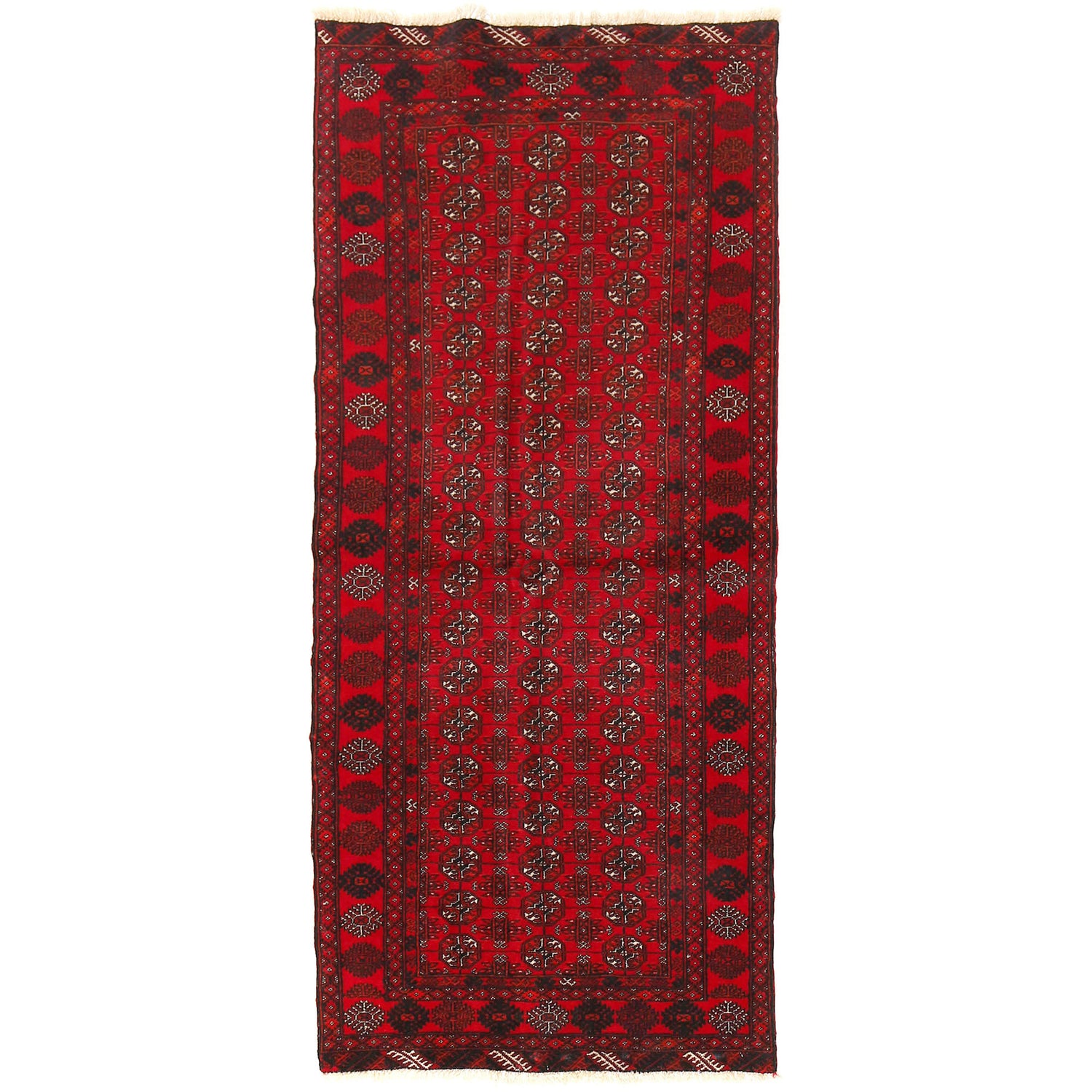 Oriental Bokhara Runner Rug 2' 7" x 6' 1" ft / 79 x 185 cm - No. B20416
