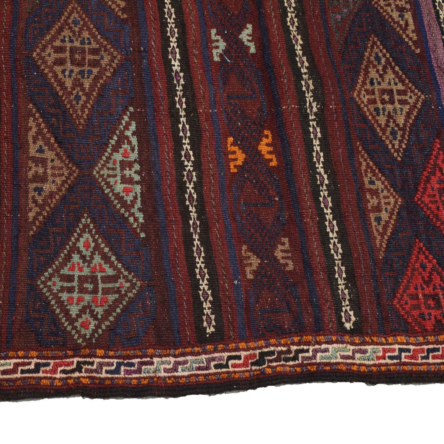 Afghan Laghari Kilim 4' 7" x 7' 10" ft / 140 x 238 cm - No. B20432
