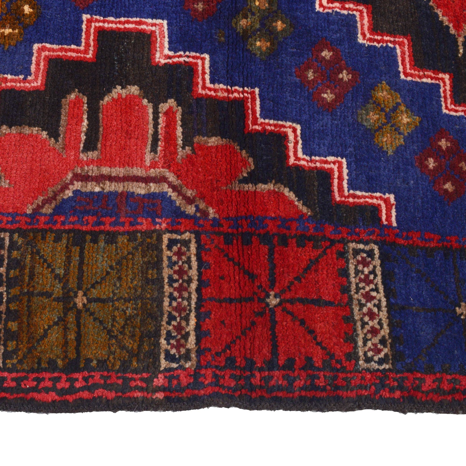 Tribal Baloch Rug 3' 8" x 5' 4" ft / 111 x 163 cm - No. B20434