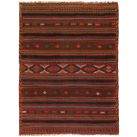Hand Knotted Laghari Kilim 4' 10" x 6' 4" ft / 148 x 194 cm - No. B20455