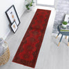 Red Color Afghan Area Runner Rug 2' 7" x 9' 7" ft / 78 x 293 cm - No. B20483