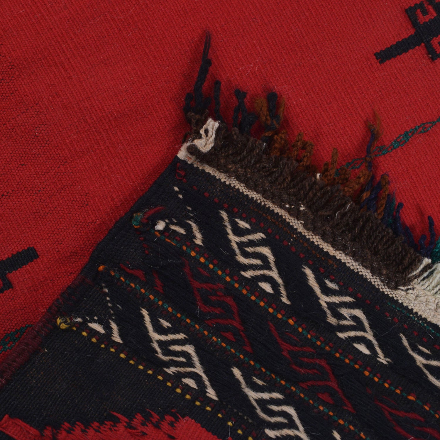 Hand Knotted Sufra Kilem Runner 1' 9" x 4' 2" ft / 54 x 127 cm - No. B20500