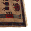 Authentic Afghan War Area Rug 3' 1" x 4' 4" ft / 94 x 133 cm - No. B20798