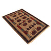 Authentic Afghan War Area Rug 3' 1" x 4' 4" ft / 94 x 133 cm - No. B20798