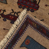 Authentic Afghan War Area Rug 3' 1" x 4' 4" ft / 94 x 133 cm - No. B20798