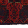 Red Afghan Area Runner Rug 1' 8" x 4' 11" ft / 52 x 149 cm - No. B20973